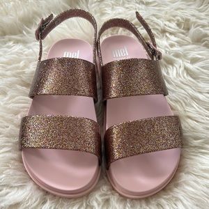 Mel by Melissa glitter pink sandals